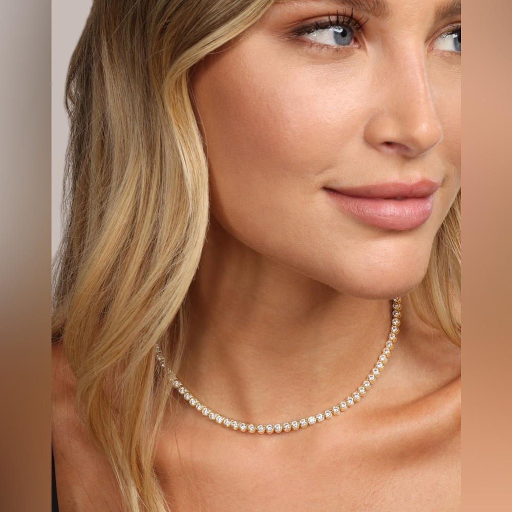 Baroness Tennis Necklace 15"